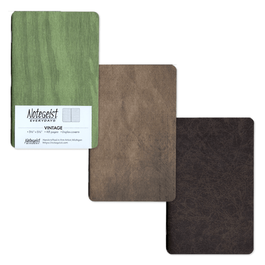 EVERYDAYS Vintage – Woodgrain (Ruled) - Notegeist Bindery