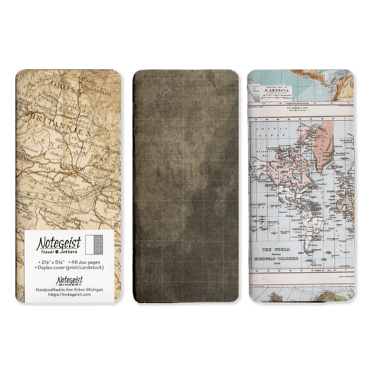 Travel Jotters - Mixed Pack 2 (Blank/Ruled) - Notegeist Bindery