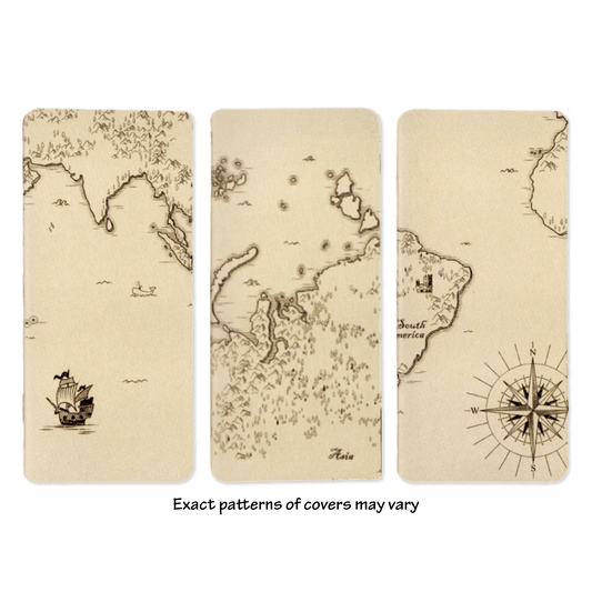 Travel Jotters - Toon Map (Blank/Dot grid) - Notegeist Bindery