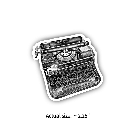 Sticker - Vintage Typewriter - Notegeist Bindery