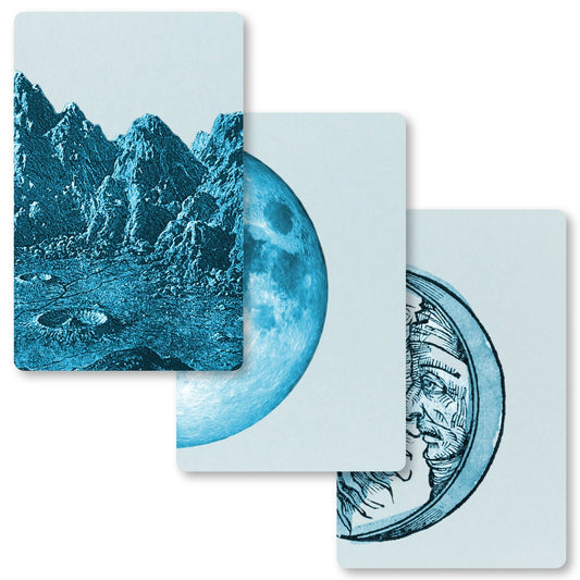 Pocket Notebooks - Blue Moon - Notegeist Bindery